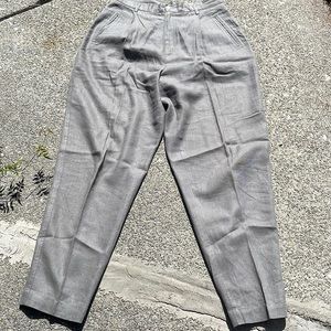 Trousers, Milano Design Group, pleated, baggy, linen